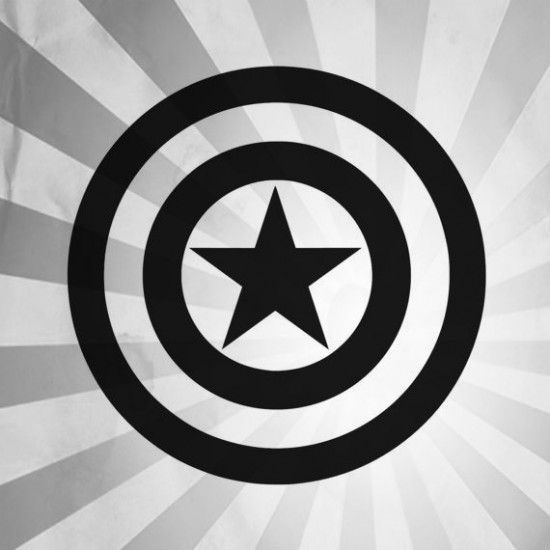 4" Captain America Shield Vinyl Decal Buy 2 get 3rd Free