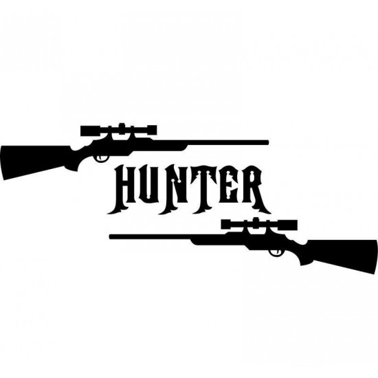 4" Hunter Vinyl Decal Buy 2 get 3rd Free