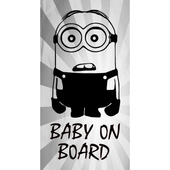 6'' Baby on Board Minion Achetez en 2 Recevez 3ieme Gratuit