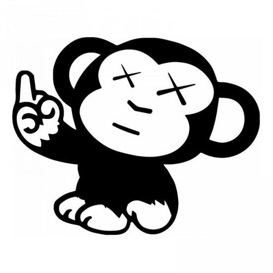 4'' JDM  Naughty Monkey Vinyl Decal Buy 2 get 3rd Free