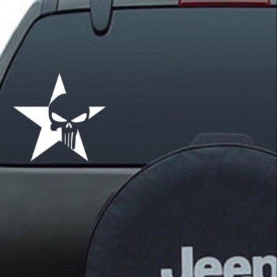  4''  Jeep Punisher Décalque Vinyle Achetez en 2 Recevez 3ieme Gratuit